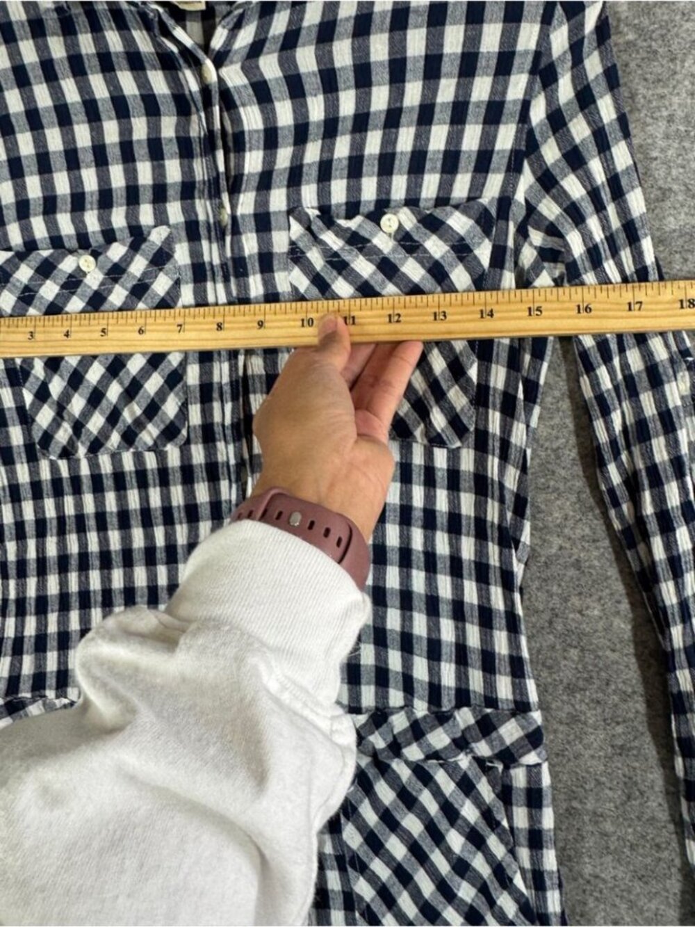 Ralph Lauren Denim & Supply Gingham Romper Blue White SP Cottagecore Boho - Picture 10 of 14